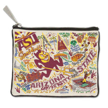 Load image into Gallery viewer, Arizona State University Collegiate Zip Pouch - catstudio