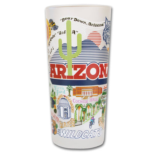 Arizona, University of Collegiate Drinking Glass - catstudio 