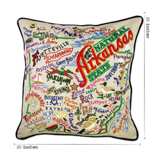Load image into Gallery viewer, Arkansas Hand-Embroidered Pillow Pillow catstudio