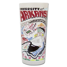 Load image into Gallery viewer, Arkansas, University of Collegiate Drinking Glass - catstudio