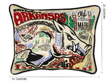 Load image into Gallery viewer, Arkansas, University of Collegiate Embroidered Pillow Pillow catstudio