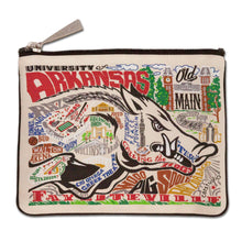 Load image into Gallery viewer, Arkansas, University of Collegiate Zip Pouch - catstudio