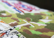 Load image into Gallery viewer, Army XL Hand-Embroidered Pillow - catstudio