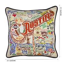 Load image into Gallery viewer, Austin Hand-Embroidered Pillow Pillow catstudio
