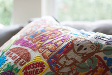 Load image into Gallery viewer, Australia Hand-Embroidered Pillow - catstudio