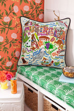 Load image into Gallery viewer, Australia Hand-Embroidered Pillow - catstudio