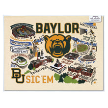Load image into Gallery viewer, Baylor University Collegiate Fine Art Print - catstudio