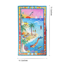 Load image into Gallery viewer, Beach Life Beach &amp; Travel Towel Beach &amp; Travel Towels catstudio 
