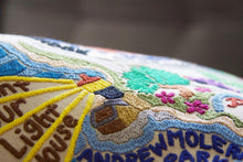 Load image into Gallery viewer, Big Sur Hand-Embroidered Pillow - catstudio