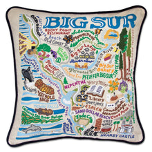 Load image into Gallery viewer, Big Sur Hand-Embroidered Pillow - catstudio
