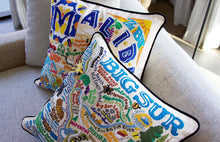 Load image into Gallery viewer, Big Sur Hand-Embroidered Pillow - catstudio