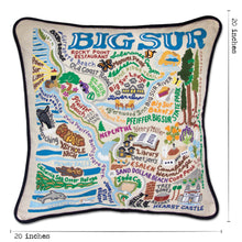 Load image into Gallery viewer, Big Sur Hand-Embroidered Pillow - catstudio