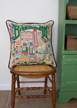Load image into Gallery viewer, Birmingham Hand-Embroidered Pillow - catstudio