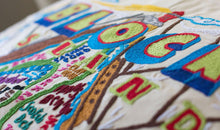 Load image into Gallery viewer, Block Island Hand-Embroidered Pillow - catstudio