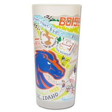 Load image into Gallery viewer, Boise State University Collegiate Drinking Glass - catstudio