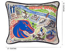 Load image into Gallery viewer, Boise State University Collegiate Embroidered Pillow - catstudio