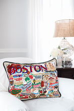 Load image into Gallery viewer, Boston Hand-Embroidered Pillow - catstudio