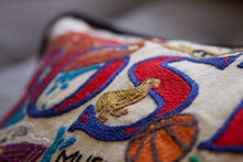 Load image into Gallery viewer, Boston Hand-Embroidered Pillow - catstudio
