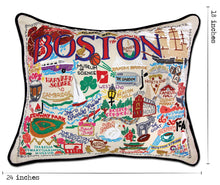 Load image into Gallery viewer, Boston Hand-Embroidered Pillow - catstudio