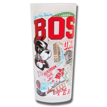 Load image into Gallery viewer, Boston University Collegiate Drinking Glass - catstudio