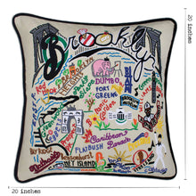 Load image into Gallery viewer, Brooklyn Hand-Embroidered Pillow - catstudio