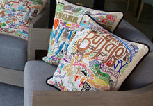 Load image into Gallery viewer, Buffalo Hand-Embroidered Pillow - catstudio

