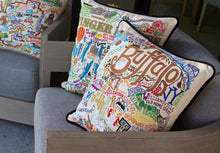 Load image into Gallery viewer, Buffalo Hand-Embroidered Pillow - catstudio