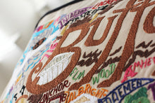 Load image into Gallery viewer, Buffalo Hand-Embroidered Pillow - catstudio