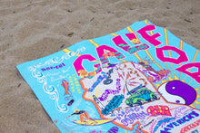 Load image into Gallery viewer, California Surf Beach & Travel Towel Beach & Travel Towels catstudio