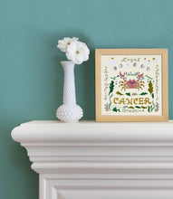 Load image into Gallery viewer, Cancer Astrology Fine Art Print - 8x8 Art Print catstudio