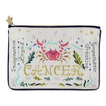 Load image into Gallery viewer, Cancer Astrology Zip Pouch - catstudio
