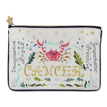 Load image into Gallery viewer, Cancer Astrology Zip Pouch - catstudio