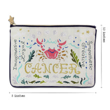 Load image into Gallery viewer, Cancer Astrology Zip Pouch Pouch catstudio
