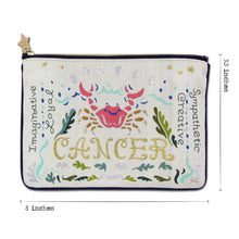 Load image into Gallery viewer, Cancer Astrology Zip Pouch Pouch catstudio
