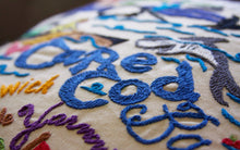 Load image into Gallery viewer, Cape Cod Hand-Embroidered Pillow - catstudio