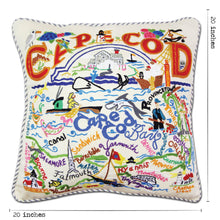 Load image into Gallery viewer, Cape Cod Hand-Embroidered Pillow - catstudio