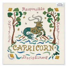 Load image into Gallery viewer, Capricorn Astrology Fine Art Print Art Print catstudio 8"x8"