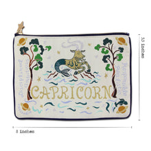 Load image into Gallery viewer, Capricorn Astrology Zip Pouch Pouch catstudio
