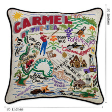 Load image into Gallery viewer, Carmel Hand-Embroidered Pillow - catstudio
