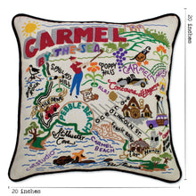Load image into Gallery viewer, Carmel Hand-Embroidered Pillow - catstudio