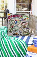 Load image into Gallery viewer, Carmel Hand-Embroidered Pillow - catstudio