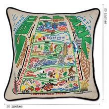 Load image into Gallery viewer, Central Park Hand-Embroidered Pillow - catstudio