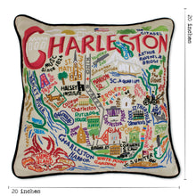 Load image into Gallery viewer, Charleston Hand-Embroidered Pillow - catstudio