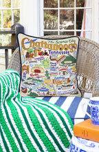 Load image into Gallery viewer, Chattanooga Hand-Embroidered Pillow - catstudio