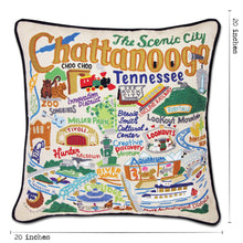 Load image into Gallery viewer, Chattanooga Hand-Embroidered Pillow - catstudio