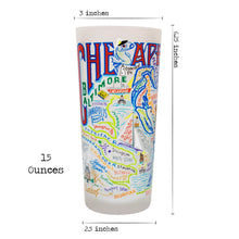Load image into Gallery viewer, Chesapeake Bay Drinking Glass - catstudio