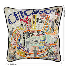Load image into Gallery viewer, Chicago Hand-Embroidered Pillow Pillow catstudio
