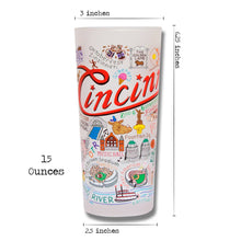 Load image into Gallery viewer, Cincinnati Drinking Glass - catstudio