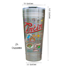 Load image into Gallery viewer, Cincinnati Thermal Tumbler (Set of 4) - PREORDER Thermal Tumbler catstudio