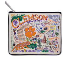 Load image into Gallery viewer, Clemson University Collegiate Zip Pouch Pouch catstudio